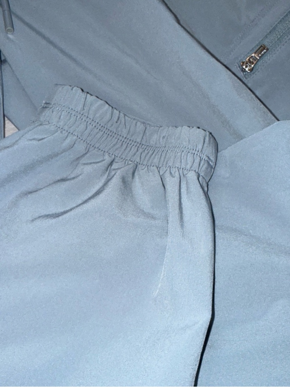 Athleta Go Far Travel Pants Womens 6  Gray Jogger Elastic Waist Zip Pockets - Picture 6 of 9